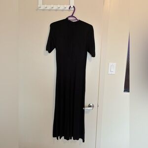 RW&CO. Classic Black Round Neck Dress